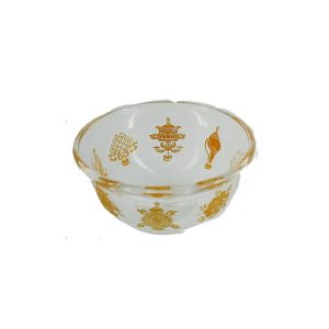 水晶八吉祥供碗