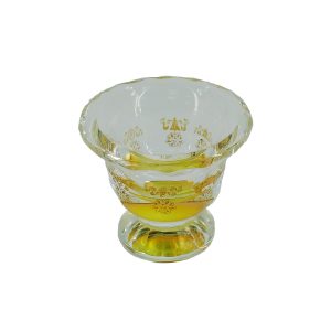 水晶雙色八吉祥供杯