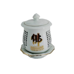 白色心經杯-大
