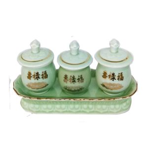 翠玉長盤福祿壽-小