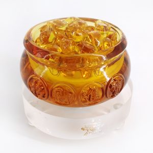水晶八吉祥招財聚寶盆