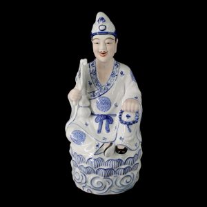 17"青花彩濟公