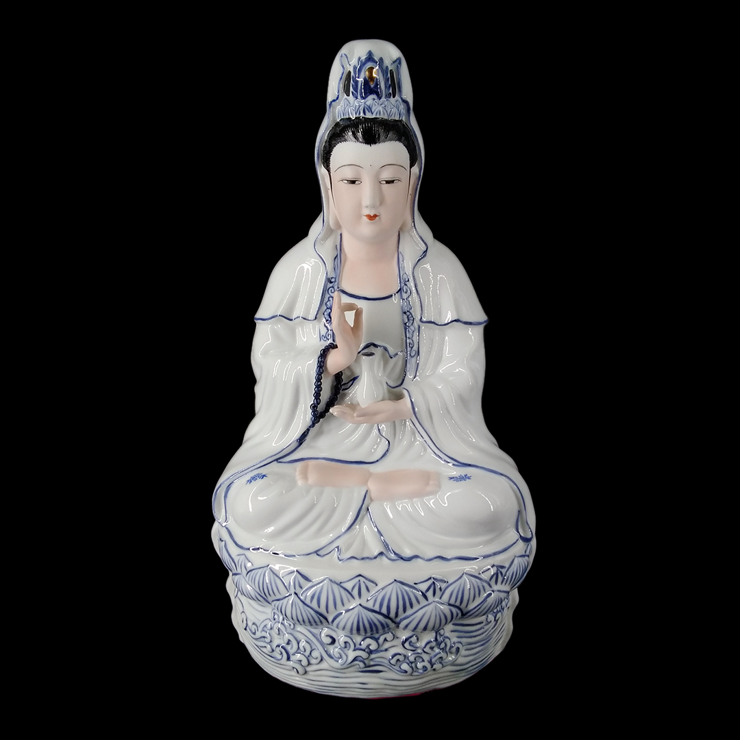 17_青花彩觀音