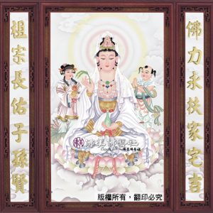 W123 淡彩紫色三尊