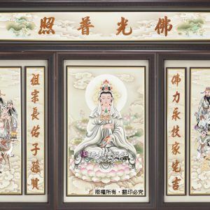 W101 淡彩仿古單尊