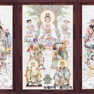 W111 淡彩紫色十一尊