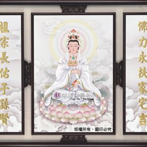 W110 淡彩紫色單尊(經書)
