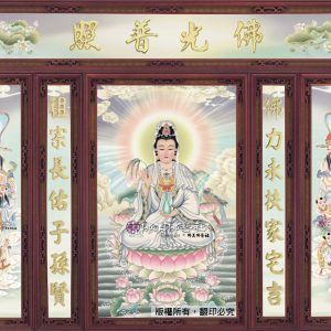 W151 淡彩九品單尊