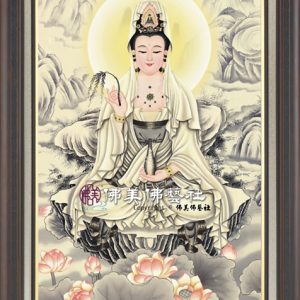 W153 山水水墨單尊(深)