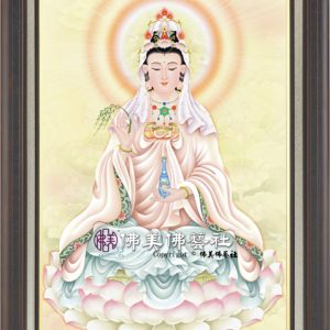 W126 淡彩黃底單尊(淨瓶)