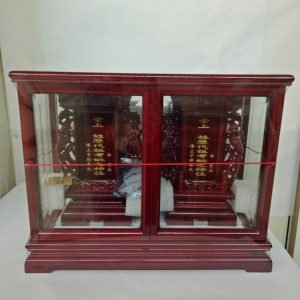 雙姓雙鳳烏心石祖龕(1尺)