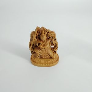 雙面雕刻太子-黃楊木