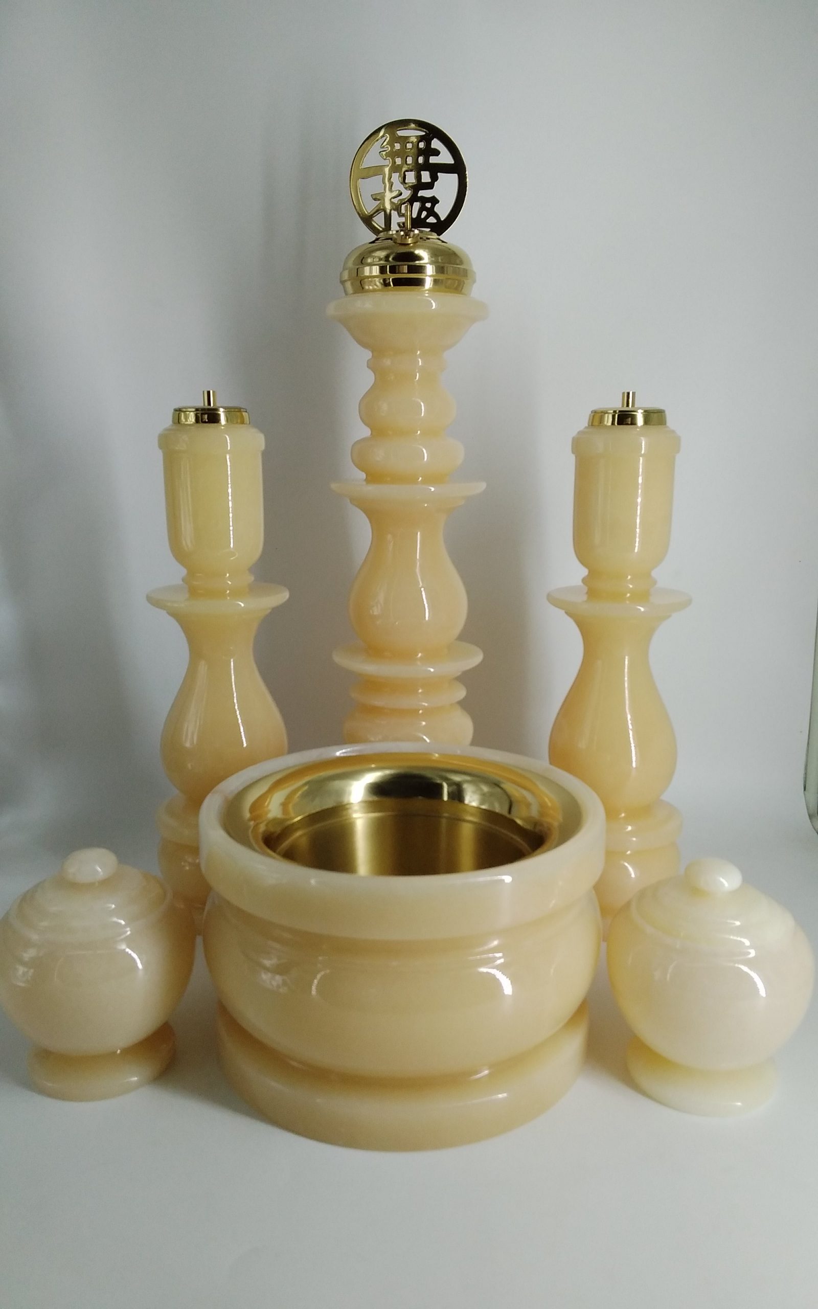 4號蜜黃玉石佛燈(有1號,2號,3號,4號,5號,迷你佛燈皆相同,尺寸差異) (1)