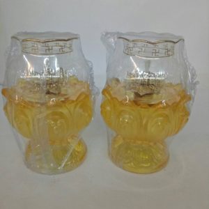仿琉璃油燈-黃