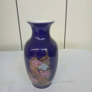 藍孔雀花瓶