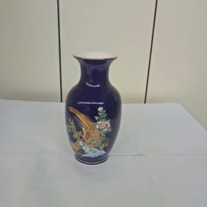 藍雉雞花瓶