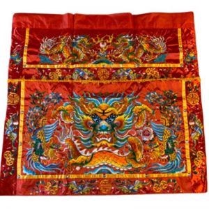 3尺6紅龍鳳桌裙(平裙)1