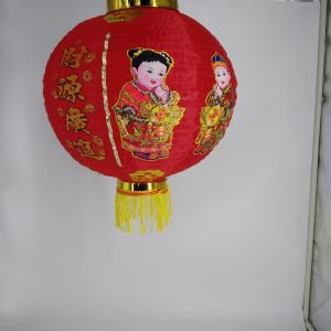 12'印刷宮燈燈籠-紅