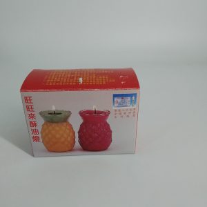 5號鳳梨酥油燈(紅_黃)