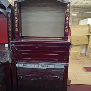 普低3尺6佛櫥(紅木色)