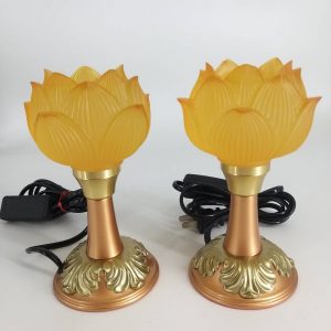 古典LED彩光蓮花燈(琥珀)