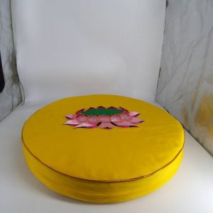 黃彩色蓮花椰絲拜墊