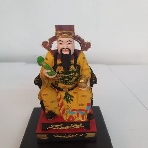 小佛像文財神-彩繪