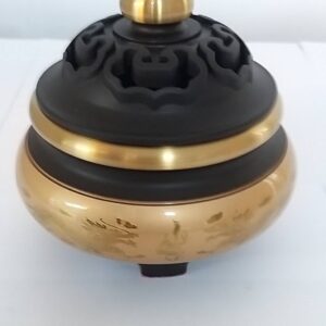 銅如意淨爐雙龍-3寸3