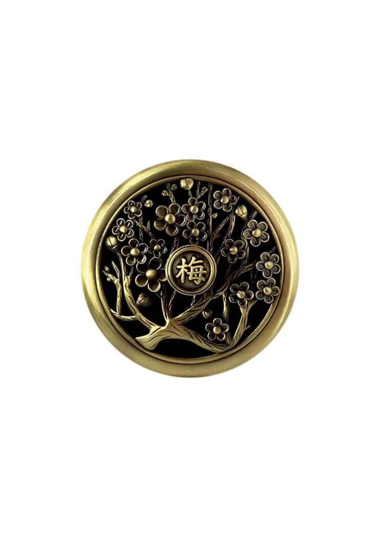 梅花圓型盤香爐
