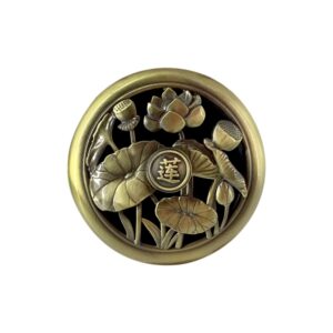 蓮花圓型盤香爐