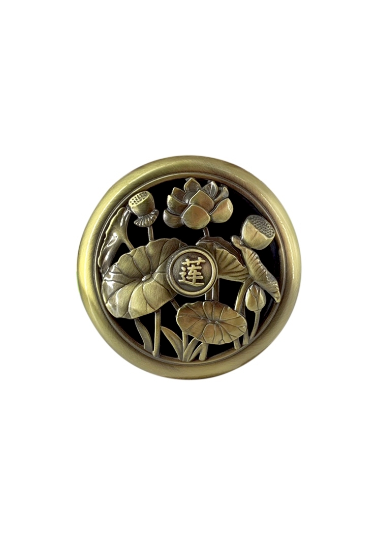 蓮花圓型盤香爐