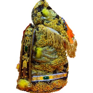 尺2長金彩玉雪衣+帽/黑(活動龍,A